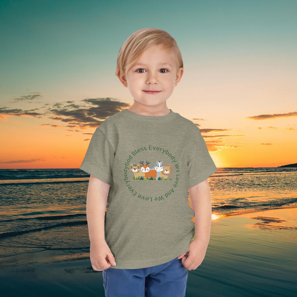 Toddler Tee — 'God Bless Everybody We Love'