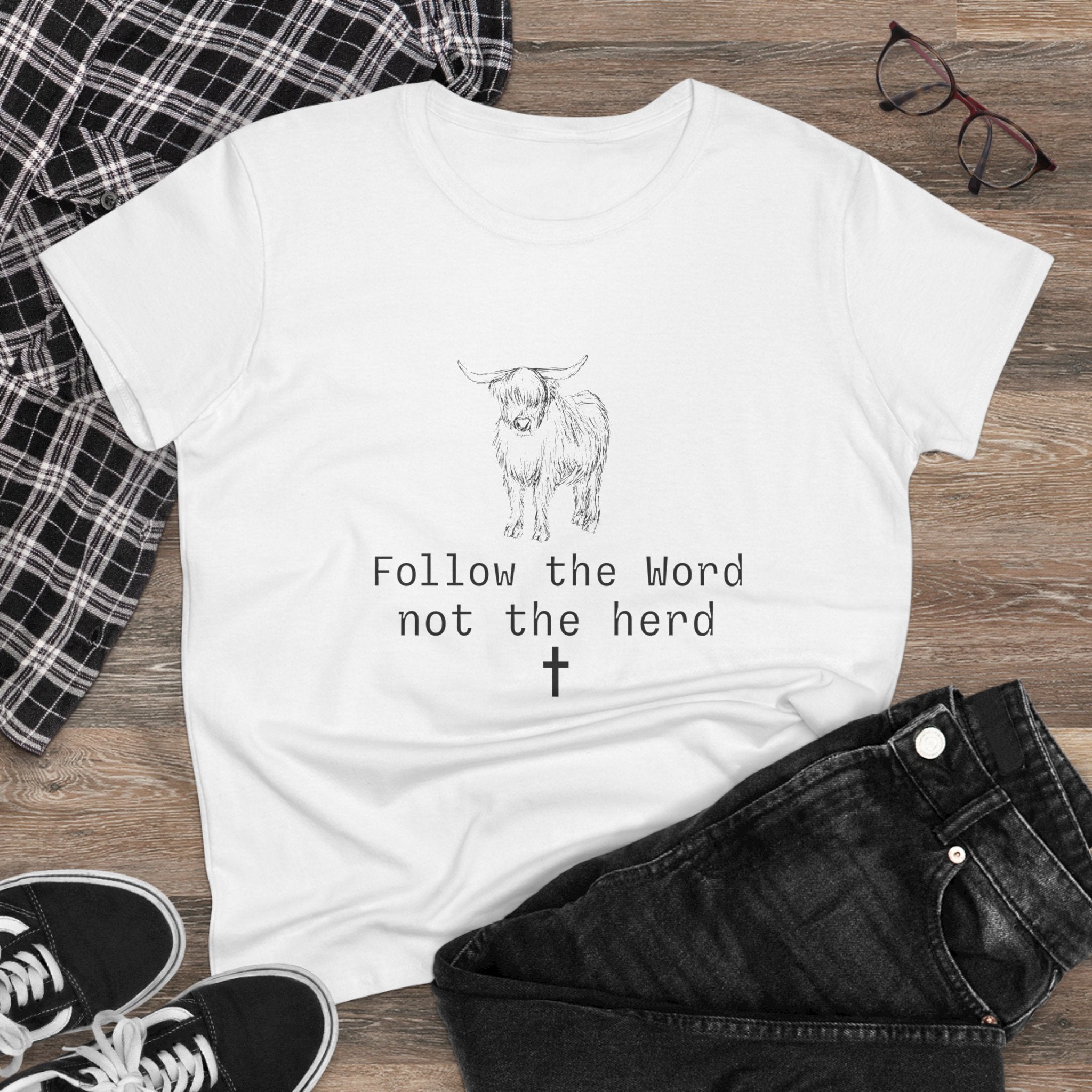 Graphic Tee — "Follow the Word Not the Herd"