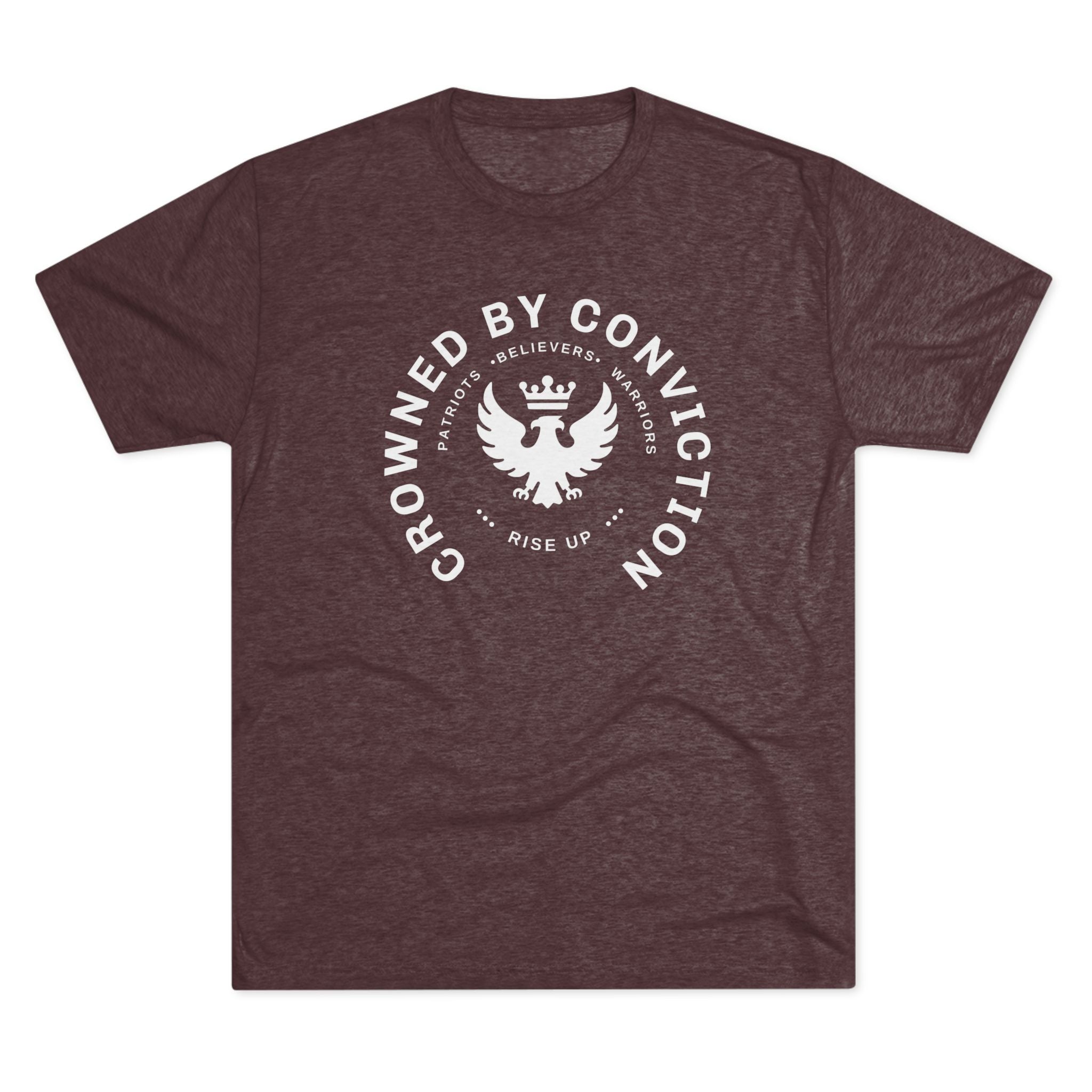 Crowned by Conviction Graphic Tee — 'Rise Up' Eagle Emblem