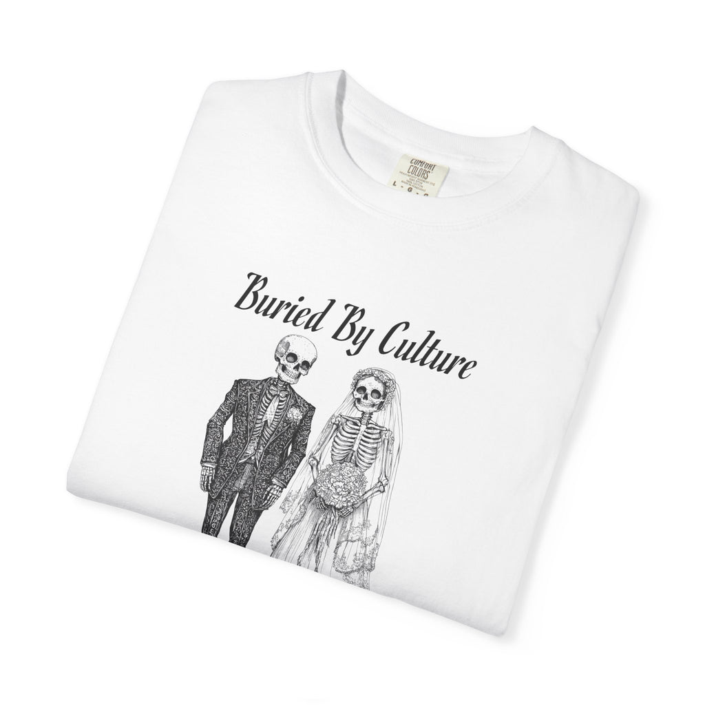 T-Shirt — "Buried By Culture, Bound By Covenant" Vintage Couple Graphic