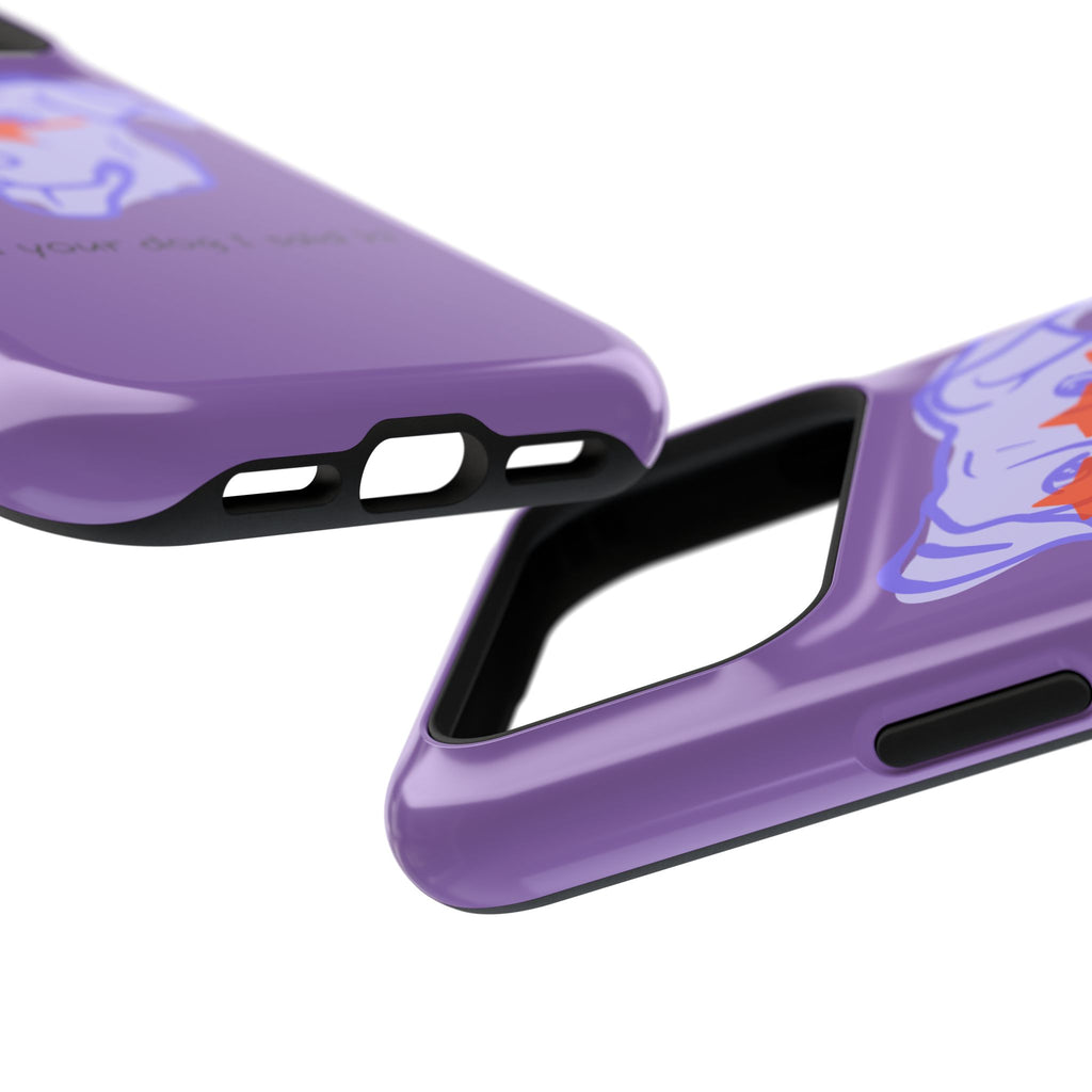Impact Resistant Case — Purple Dog “Tell your dog I said hi”