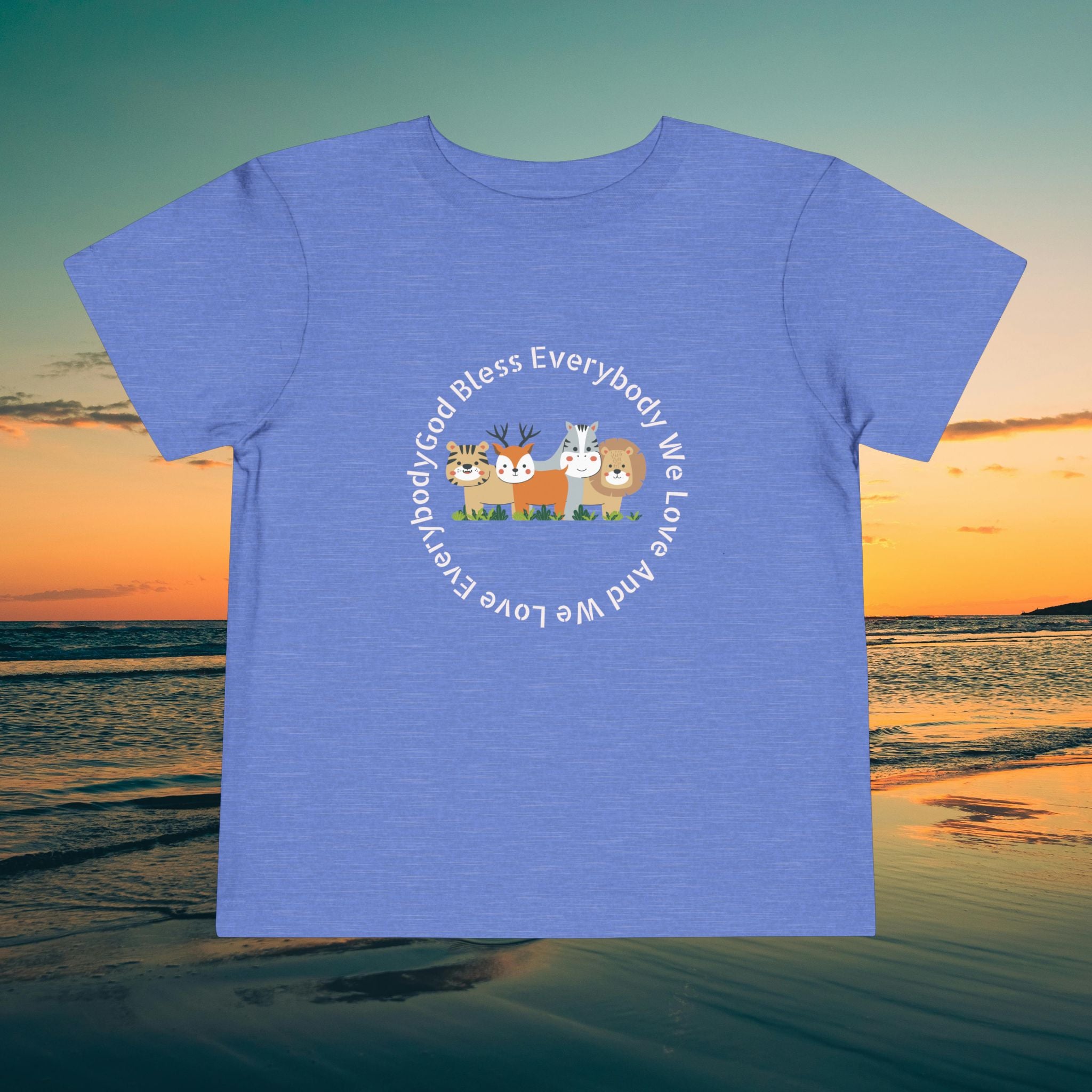 Toddler Tee — 'God Bless Everybody We Love'