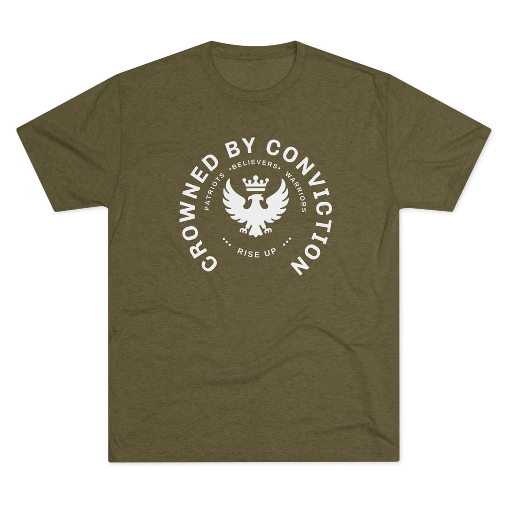 Crowned by Conviction Graphic Tee — 'Rise Up' Eagle Emblem