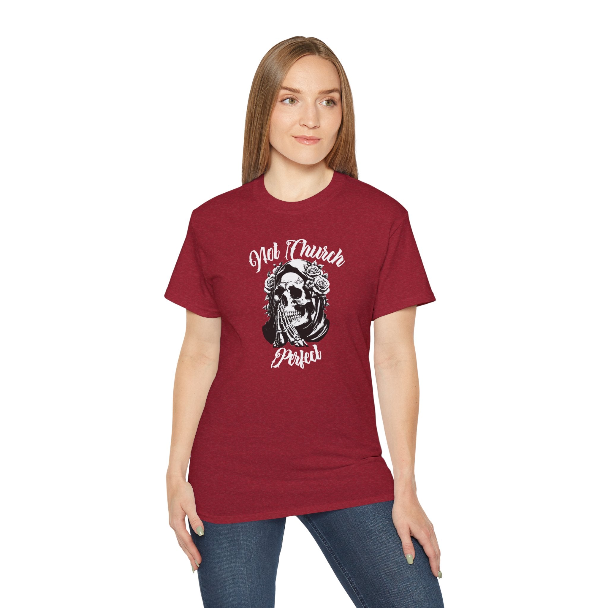 Not Church Perfect Skull Tee
