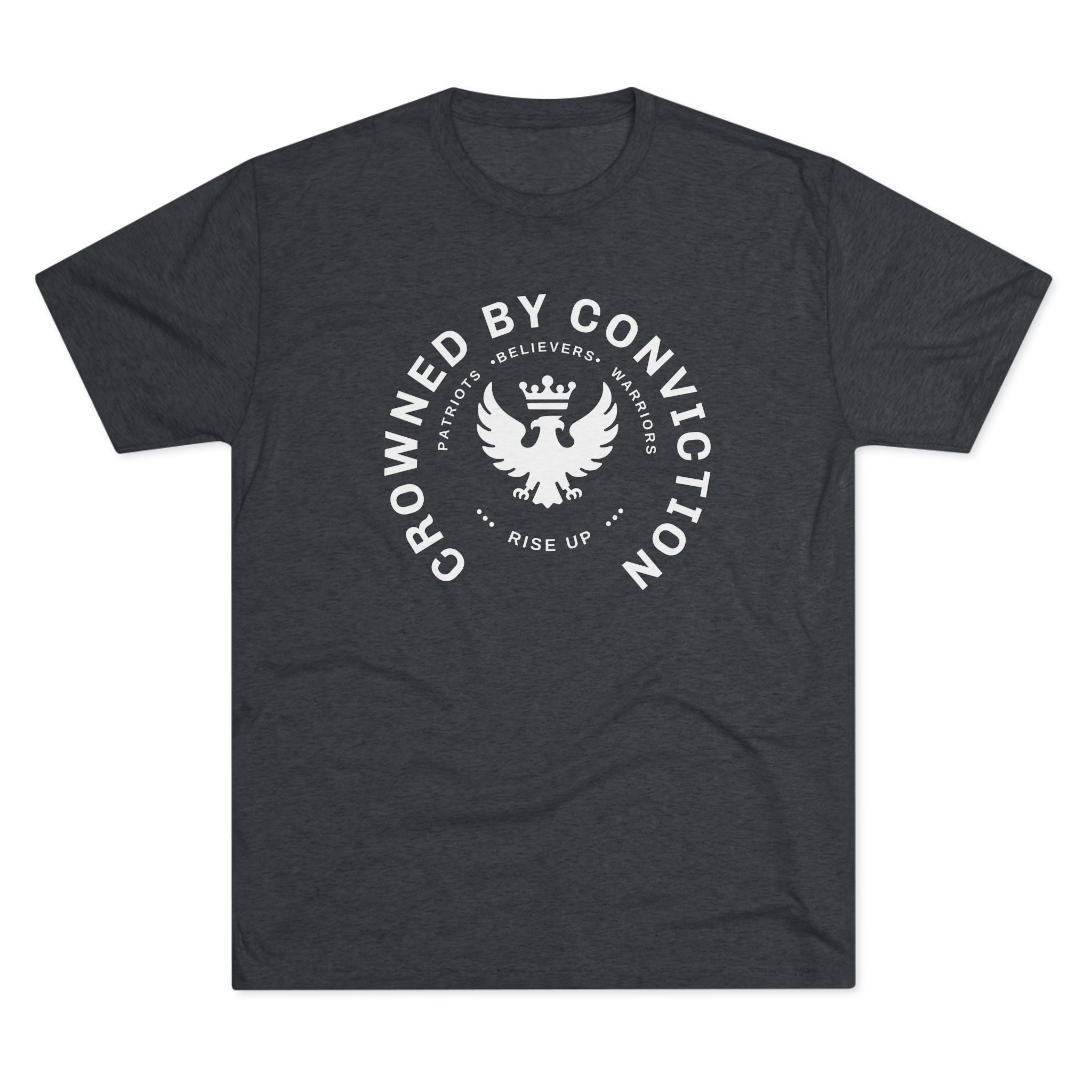 Crowned by Conviction Graphic Tee — 'Rise Up' Eagle Emblem