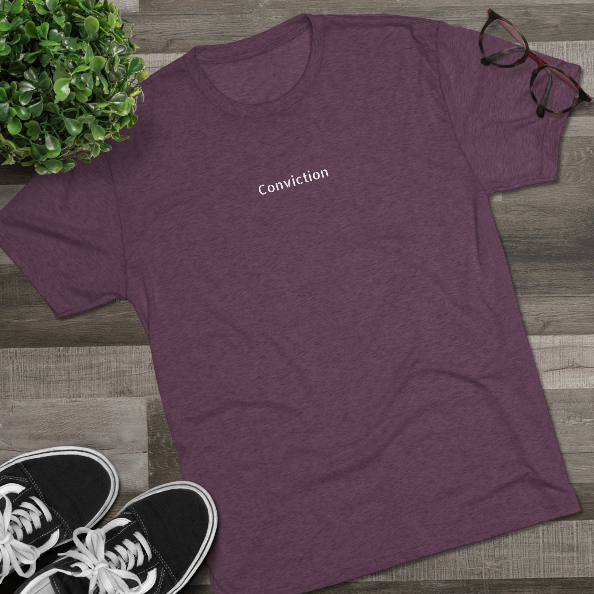 Conviction Crew Tee — "Who Am I"