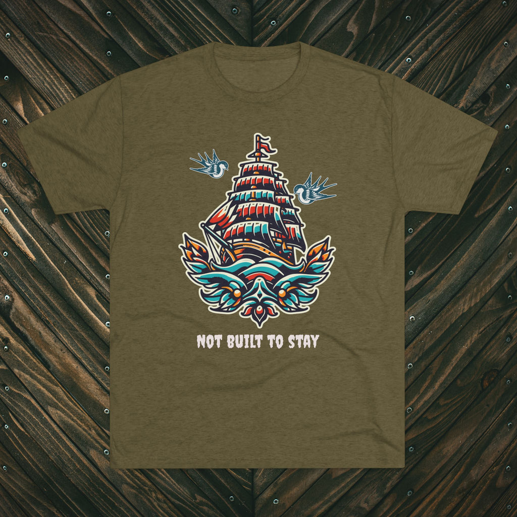 Not Built to Stay Tee — 'This World Is Not My Home' Christian Nautical T-Shirt