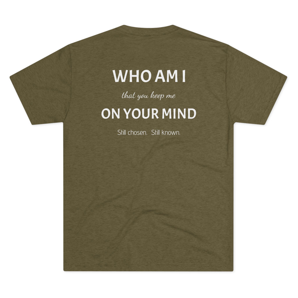 Conviction Crew Tee — "Who Am I"