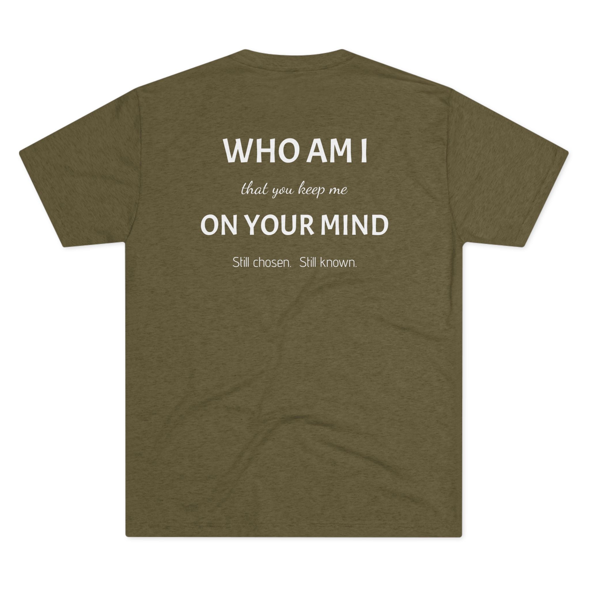 Conviction Crew Tee — "Who Am I"