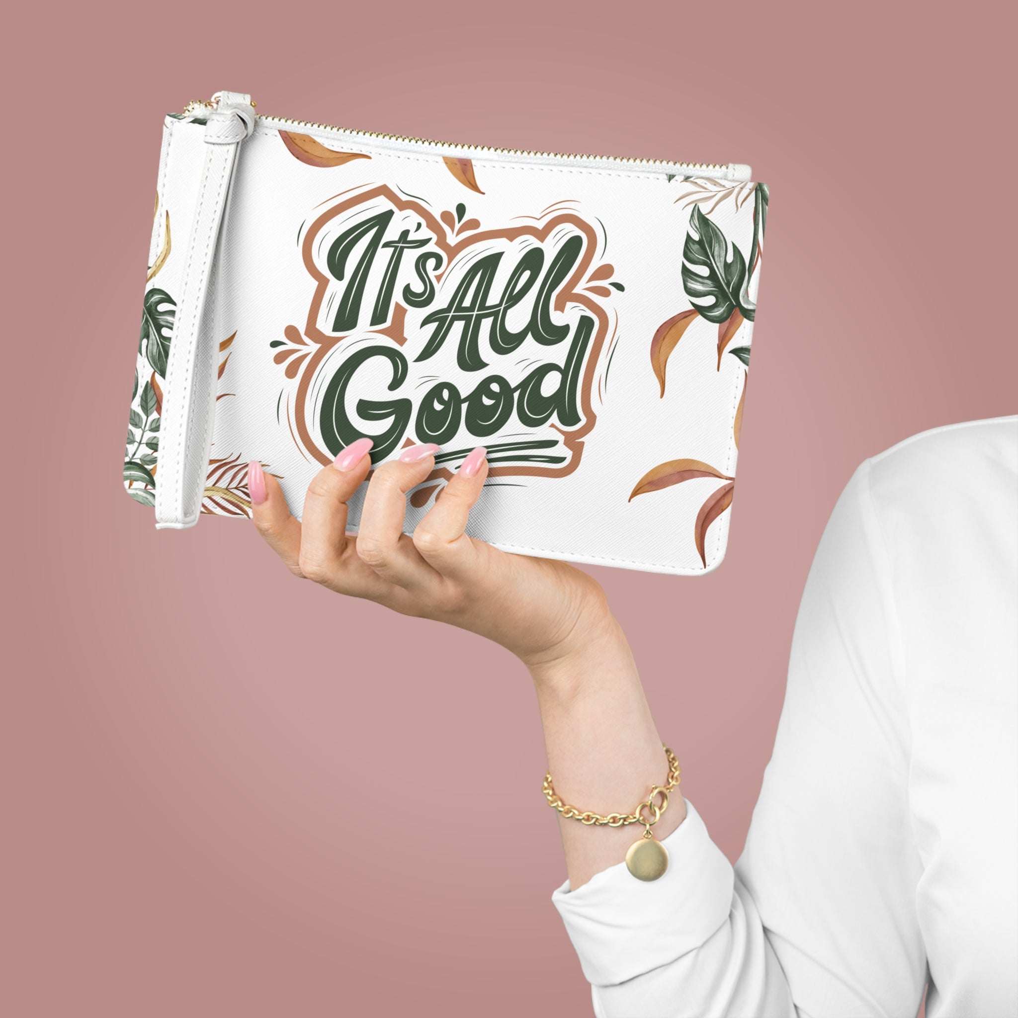 It's All Good Floral Clutch Bag — Boho Tropical Wristlet