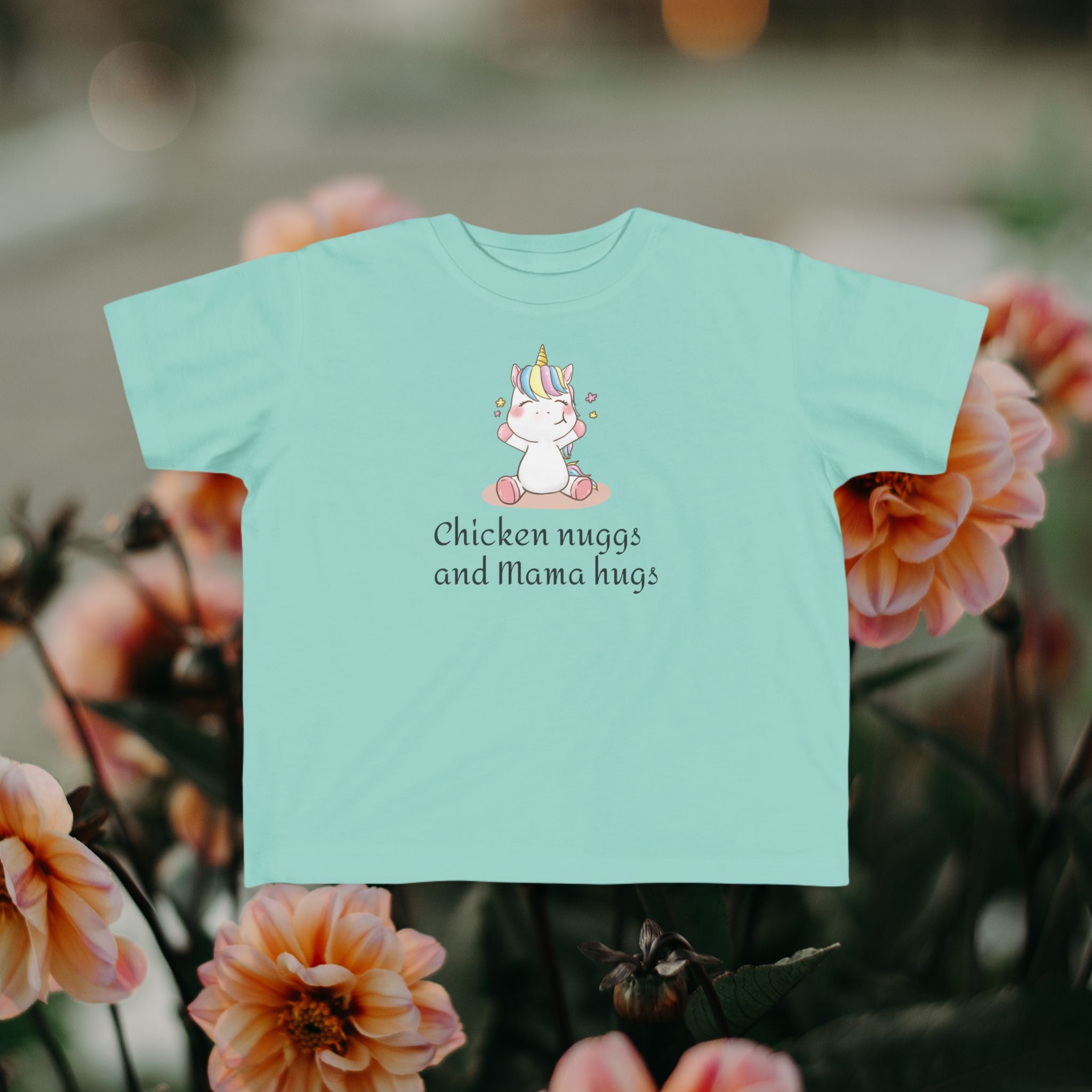 Toddler T-Shirt — "Chicken Nuggs and Mama Hugs" Kids Tee