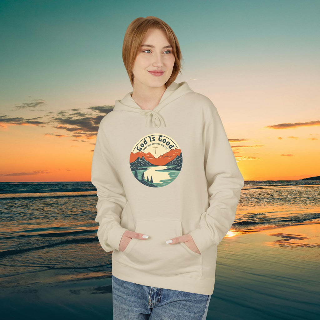 He is Good —Mountain Sunrise Hoodie