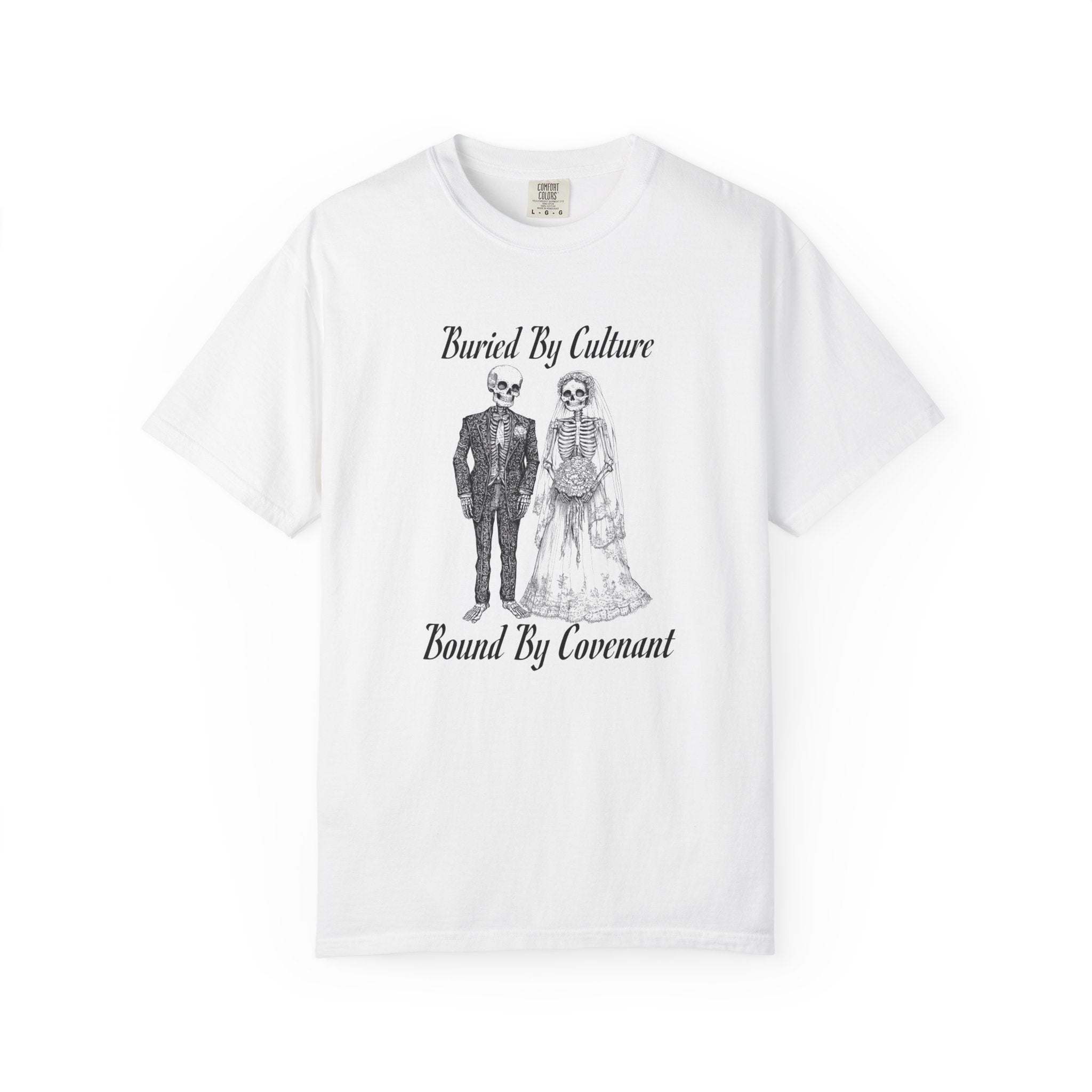 T-Shirt — "Buried By Culture, Bound By Covenant" Vintage Couple Graphic