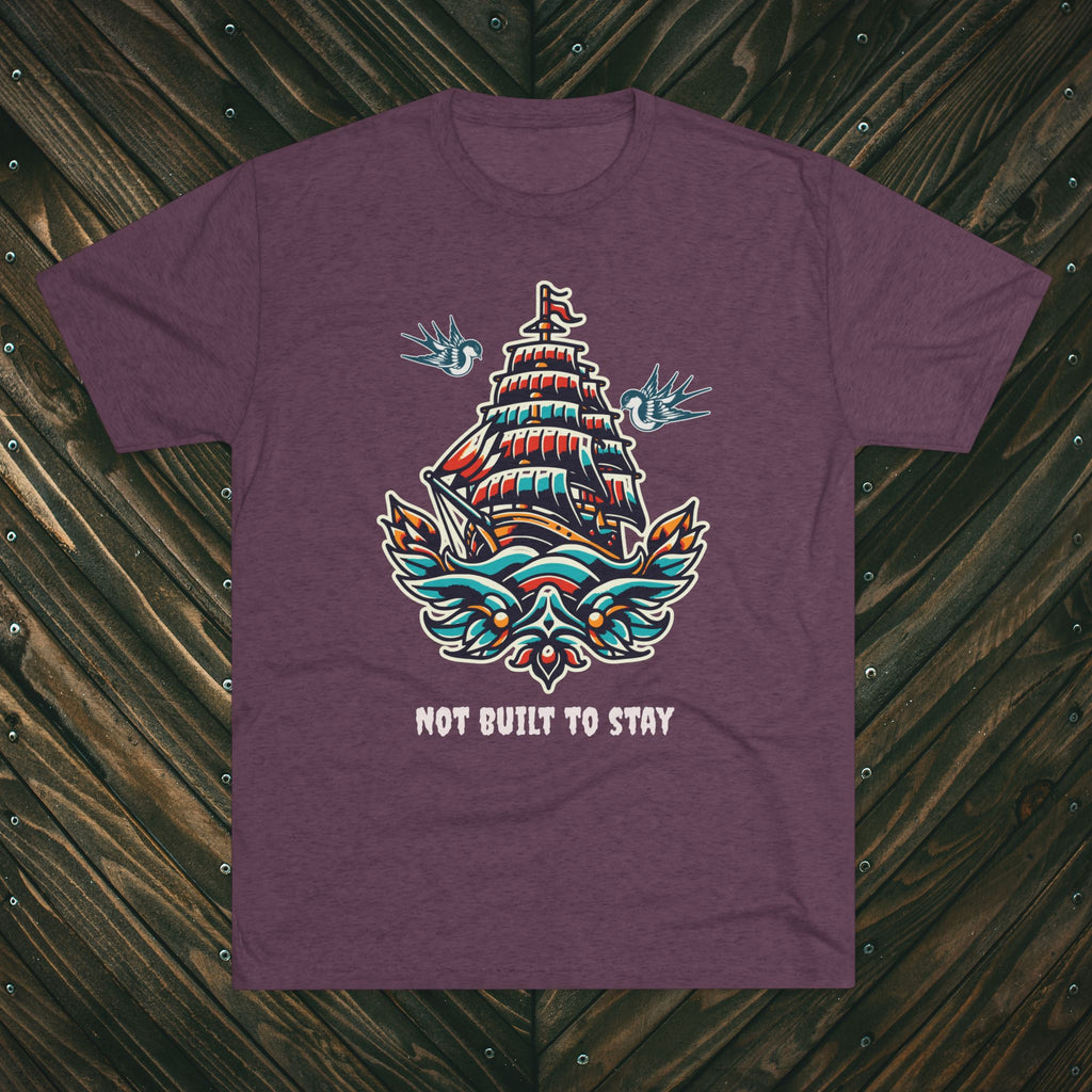Not Built to Stay Tee — 'This World Is Not My Home' Christian Nautical T-Shirt