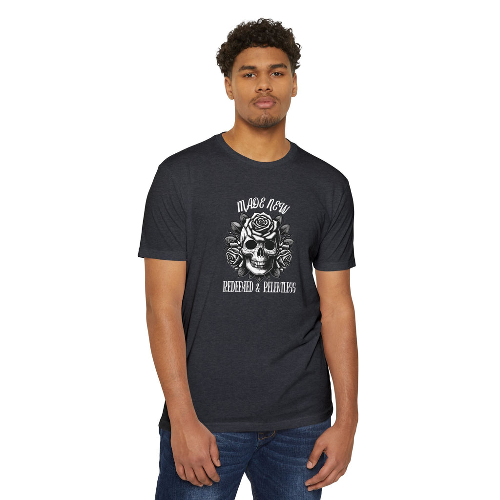 Redeemed & Relentless Christian Tee