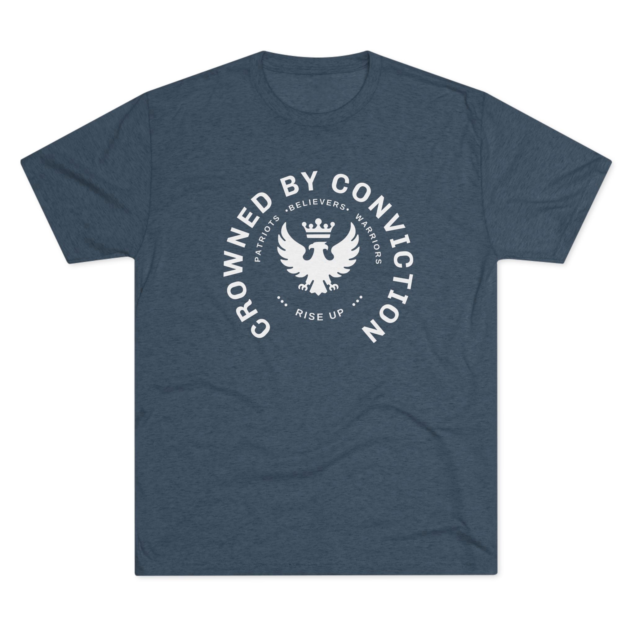 Crowned by Conviction Graphic Tee — 'Rise Up' Eagle Emblem