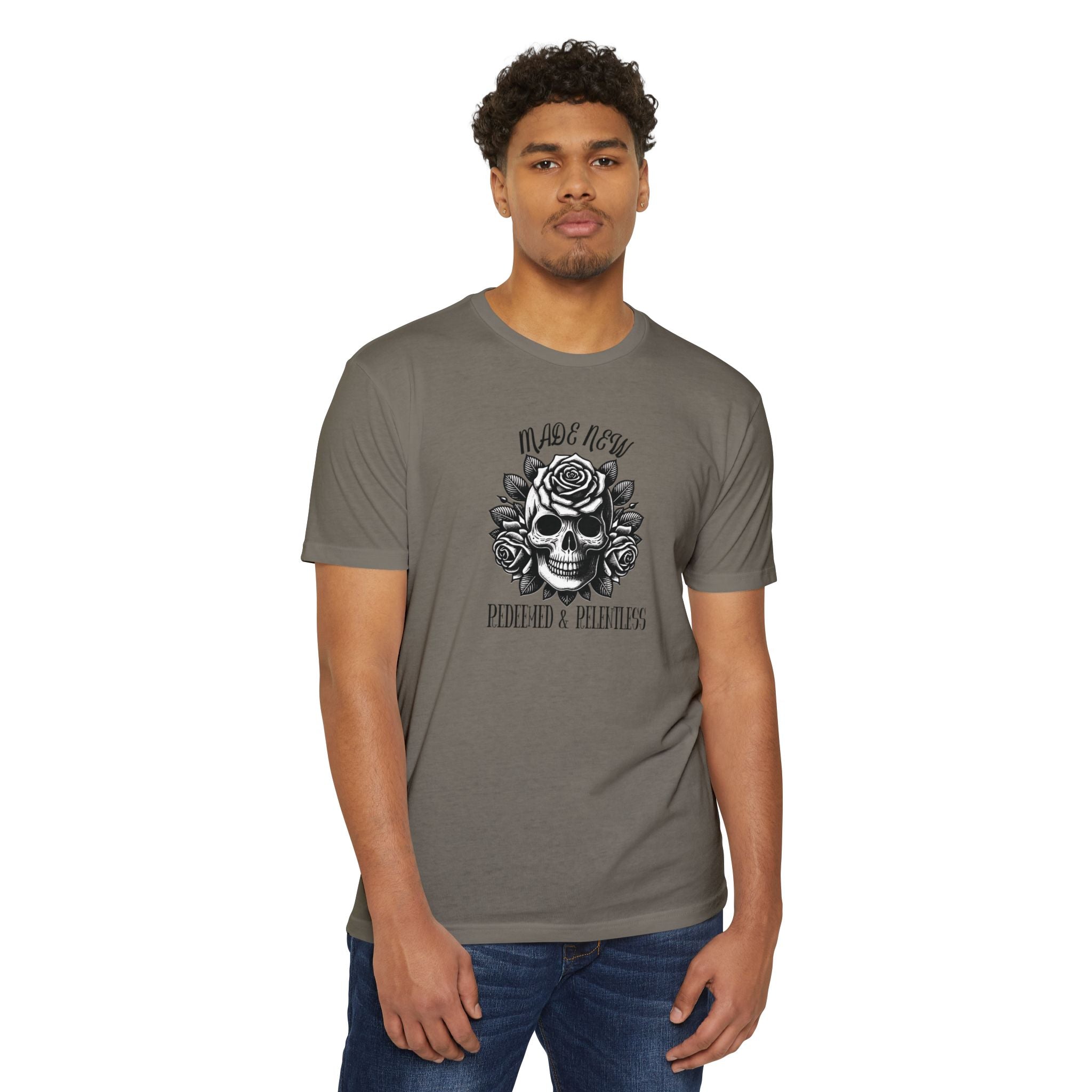 Redeemed & Relentless Christian Tee