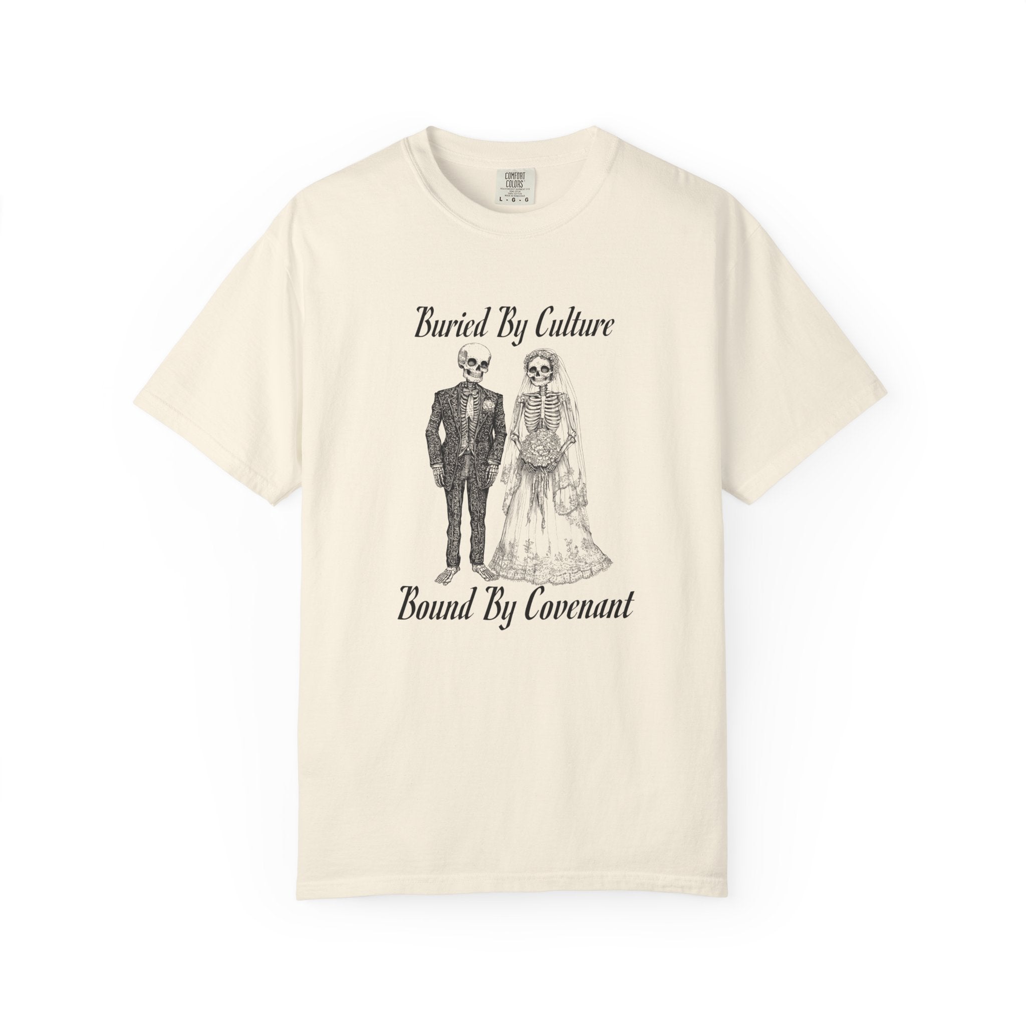 T-Shirt — "Buried By Culture, Bound By Covenant" Vintage Couple Graphic
