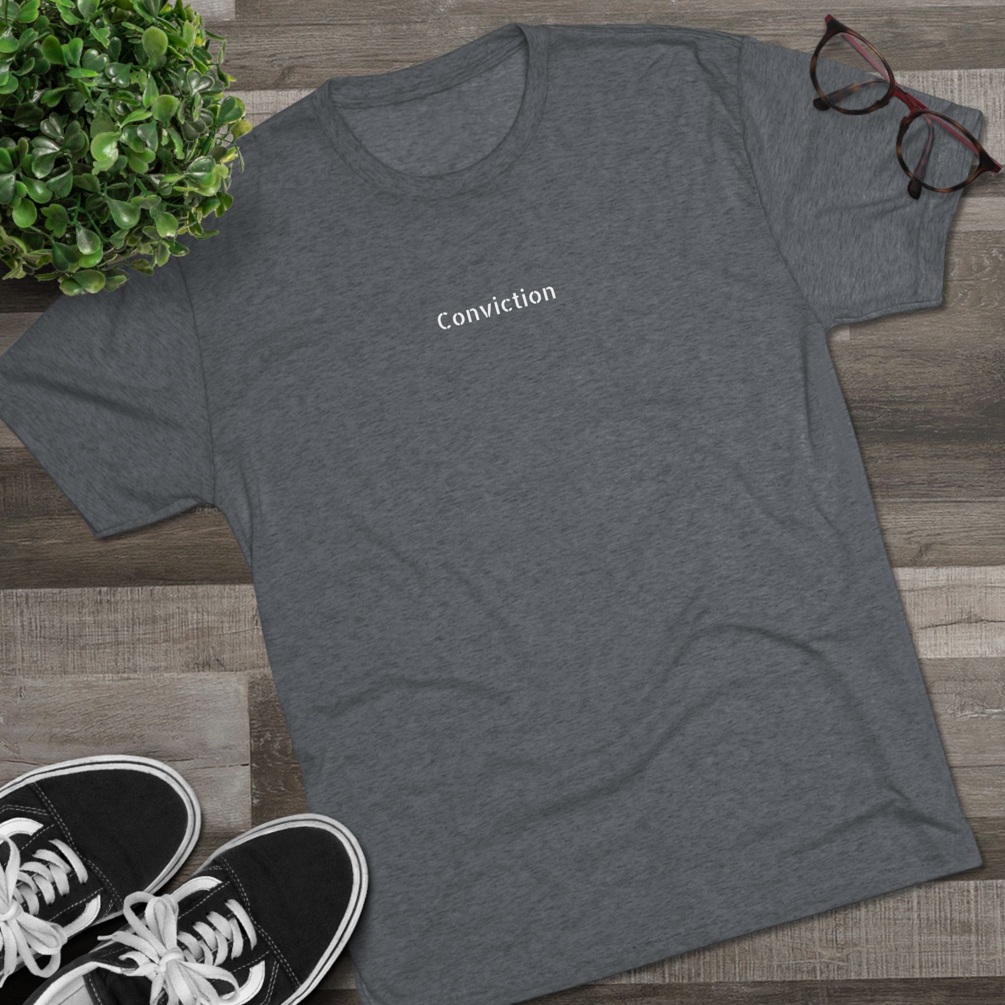 Conviction Crew Tee — "Who Am I"