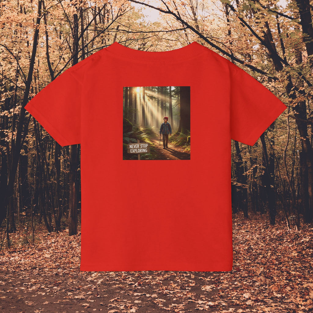 Toddler T-Shirt — "Never Stop Exploring"