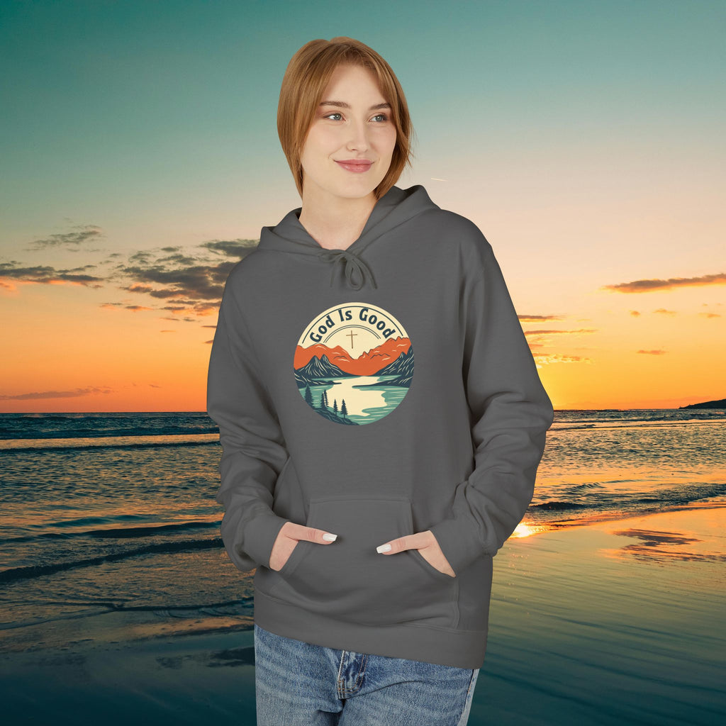 He is Good —Mountain Sunrise Hoodie