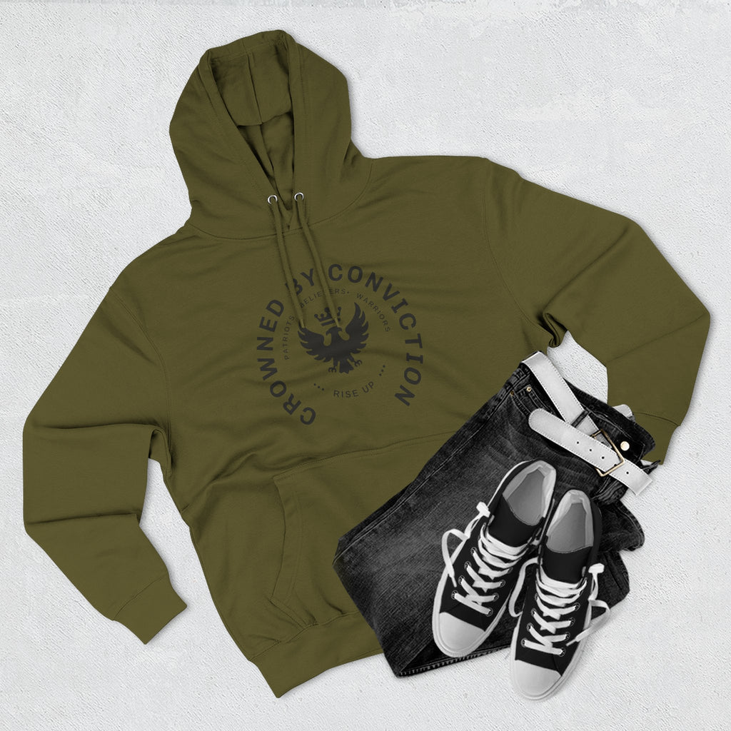 Crowned Conviction Eagle Hoodie — Graphic Pullover
