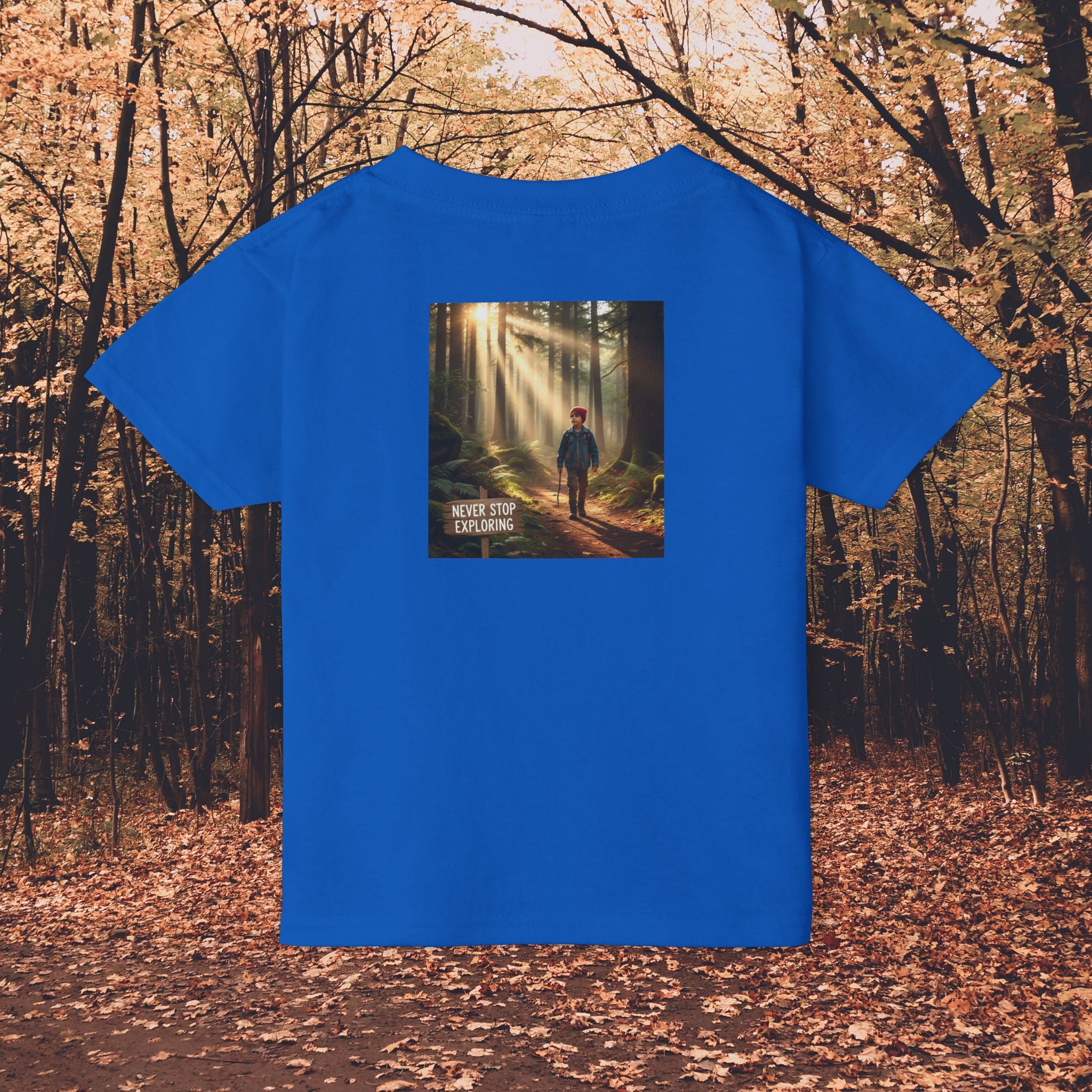 Toddler T-Shirt — "Never Stop Exploring"