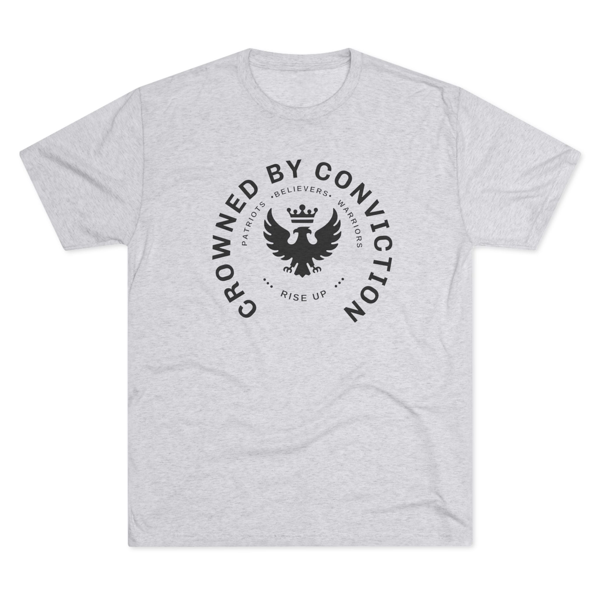 Crowned by Conviction Graphic Tee — 'Rise Up' Eagle Emblem