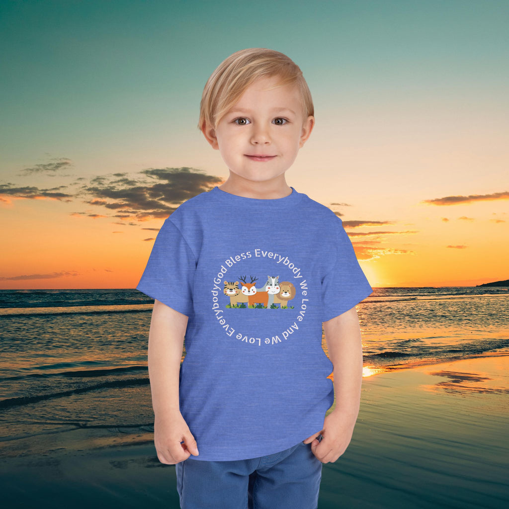 Toddler Tee — 'God Bless Everybody We Love'