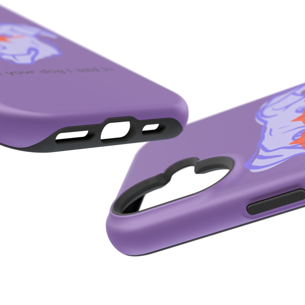 Impact Resistant Case — Purple Dog “Tell your dog I said hi”