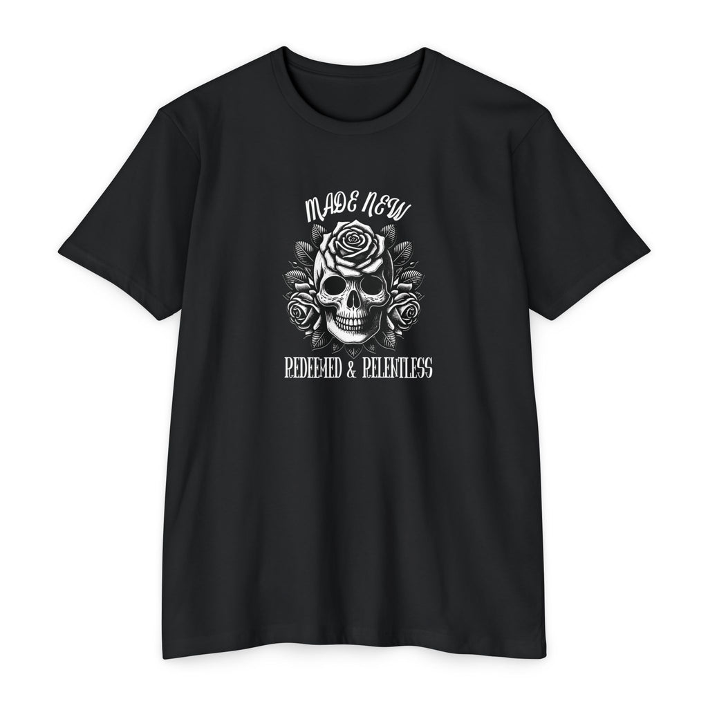 Redeemed & Relentless Christian Tee