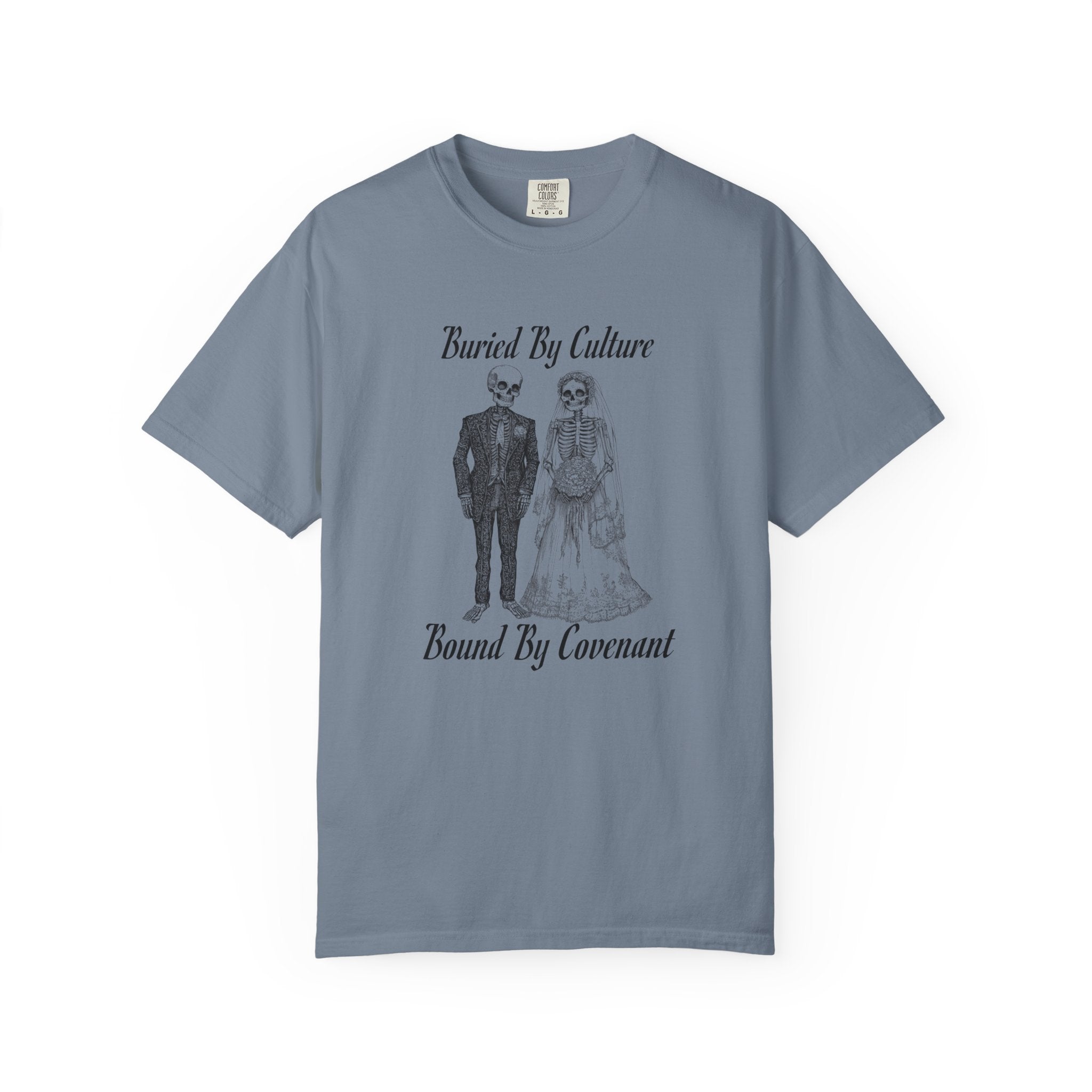 T-Shirt — "Buried By Culture, Bound By Covenant" Vintage Couple Graphic
