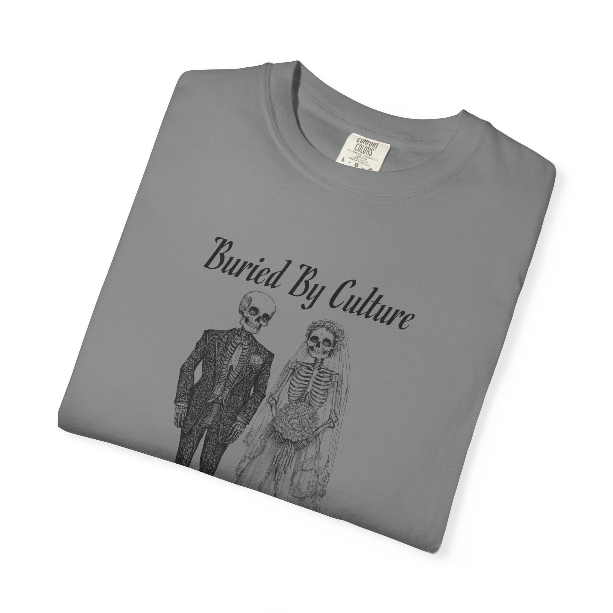 T-Shirt — "Buried By Culture, Bound By Covenant" Vintage Couple Graphic