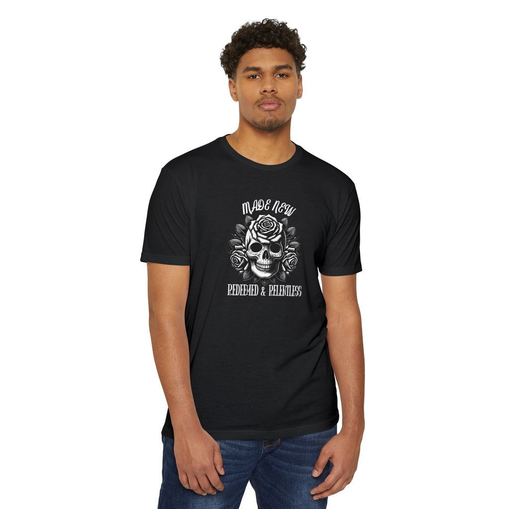 Redeemed & Relentless Christian Tee