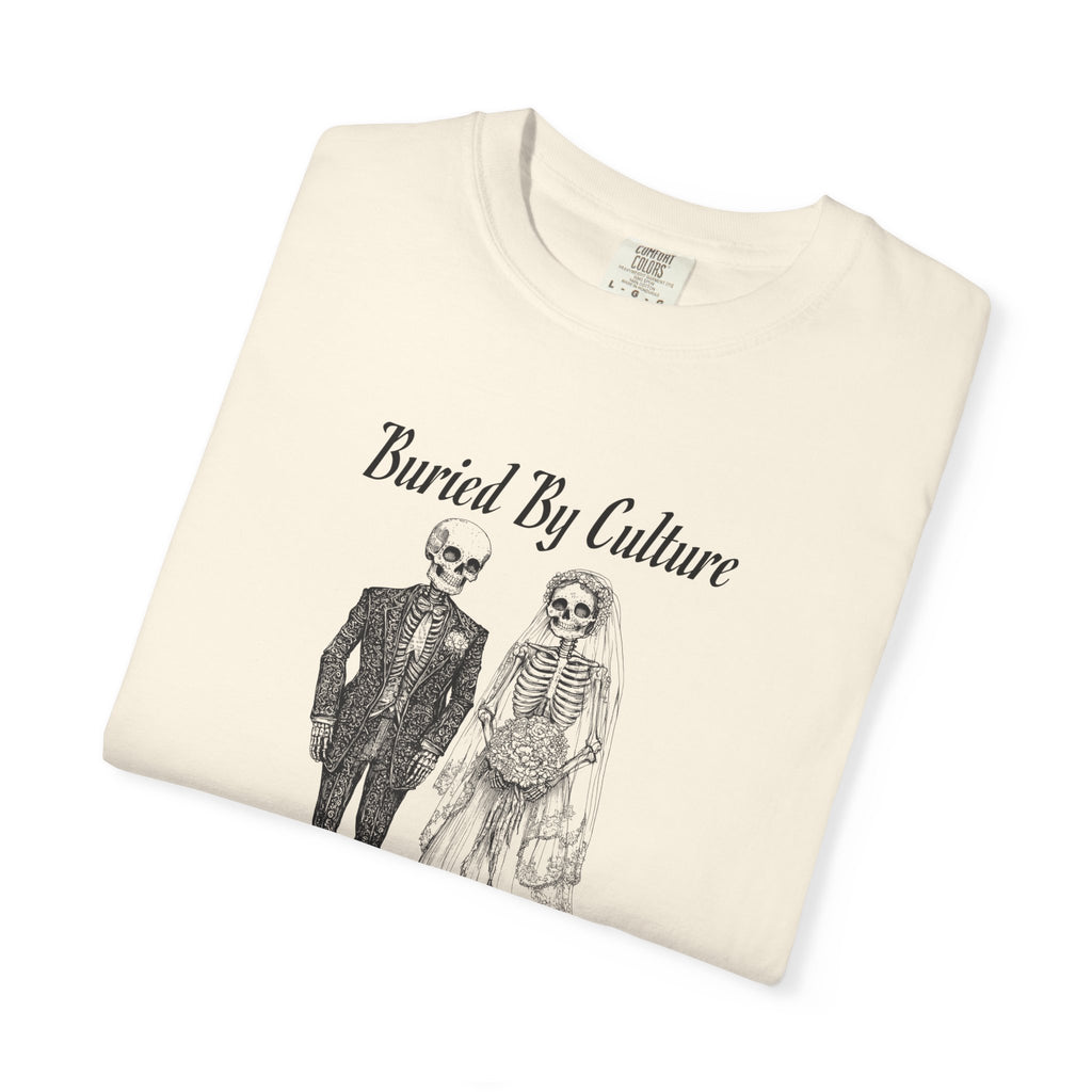 T-Shirt — "Buried By Culture, Bound By Covenant" Vintage Couple Graphic