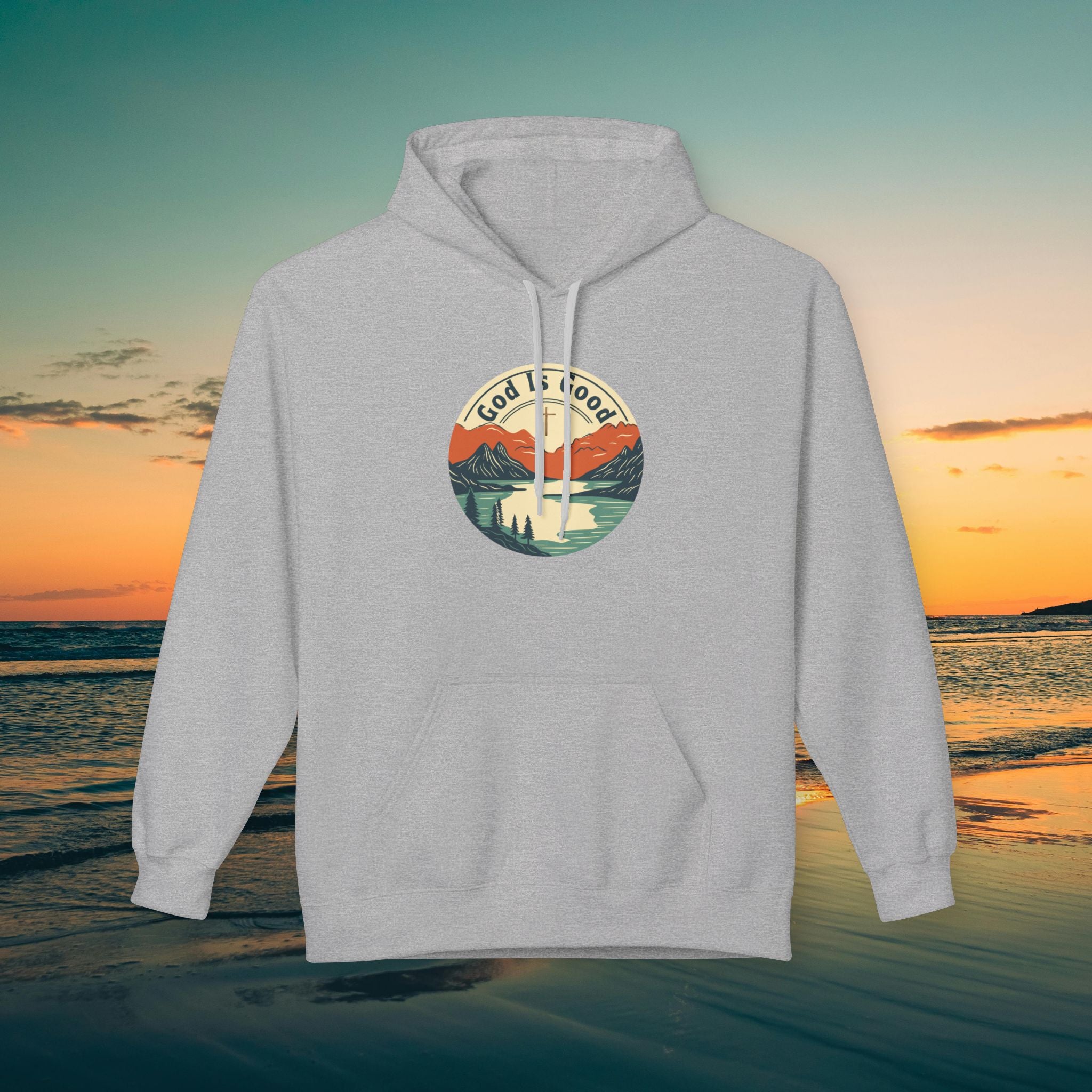 He is Good —Mountain Sunrise Hoodie
