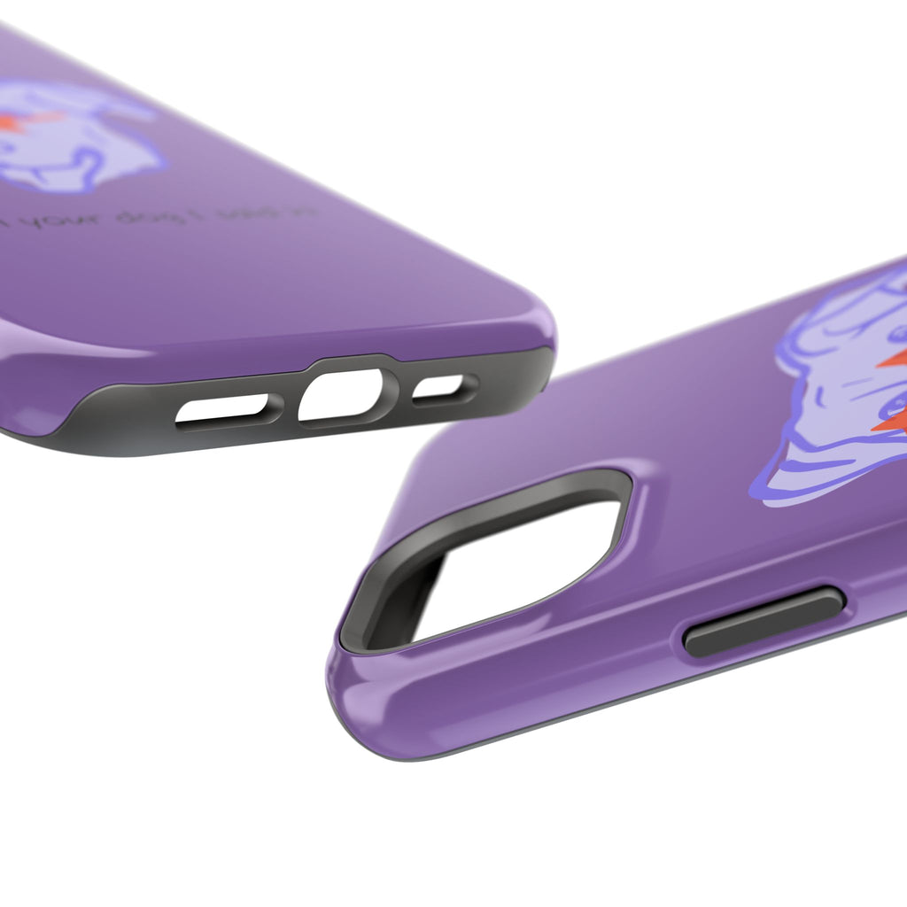 Impact Resistant Case — Purple Dog “Tell your dog I said hi”