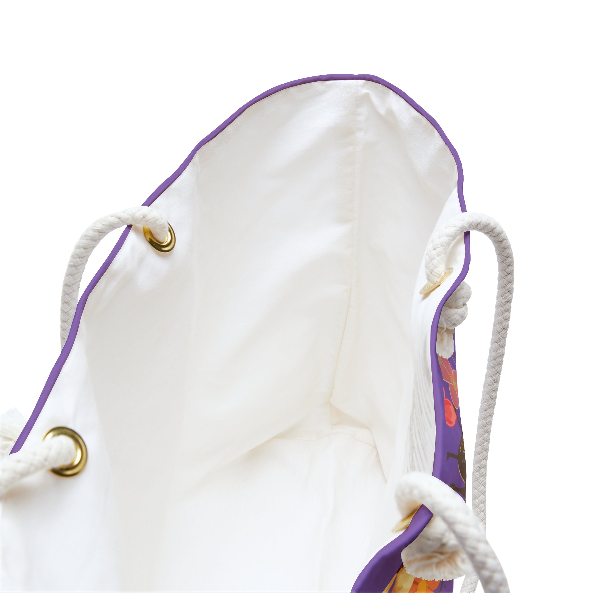 Purple Floral Bee Weekender Bag – “If You Can’t Bee Kind Bee Quiet” Travel Tote