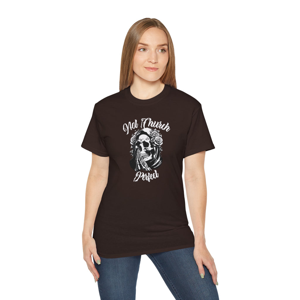 Not Church Perfect Skull Tee