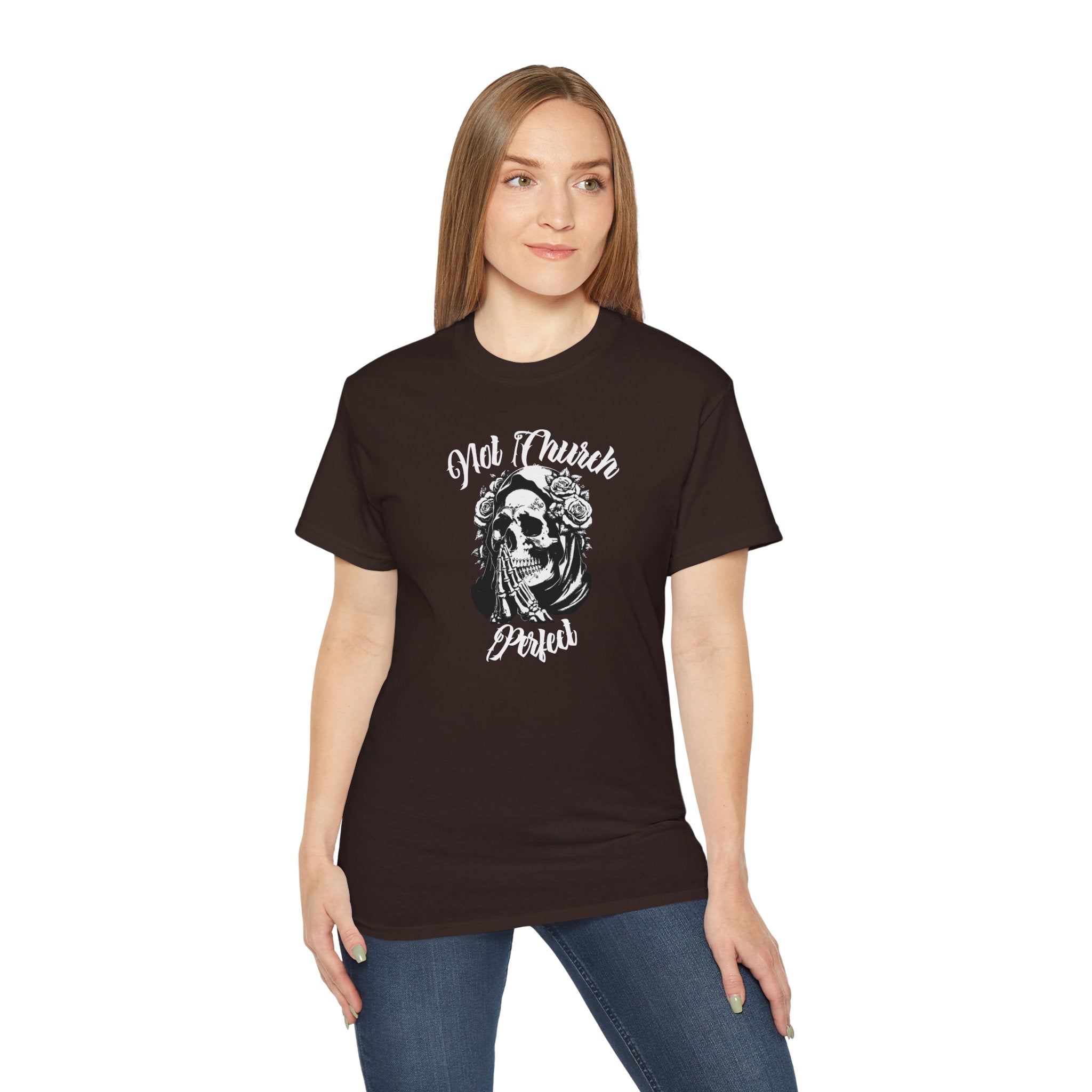 Not Church Perfect Skull Tee