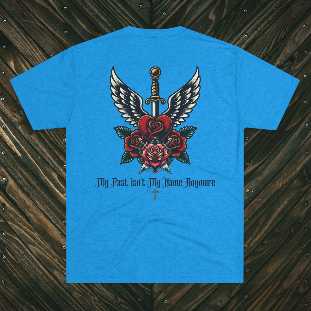 Dagger & Roses T-Shirt — "My Past Isn't My Name Anymore" Christian Tee