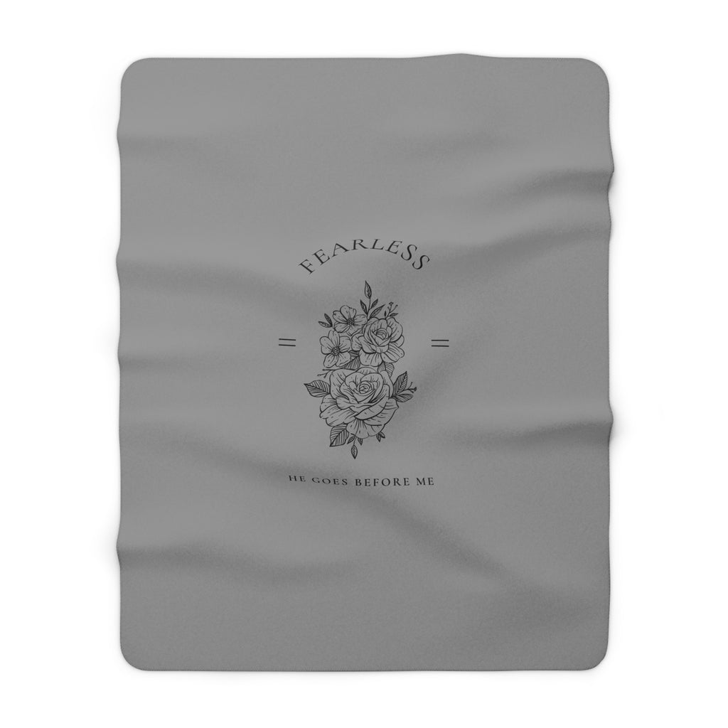 Floral Sherpa Blanket Fearless