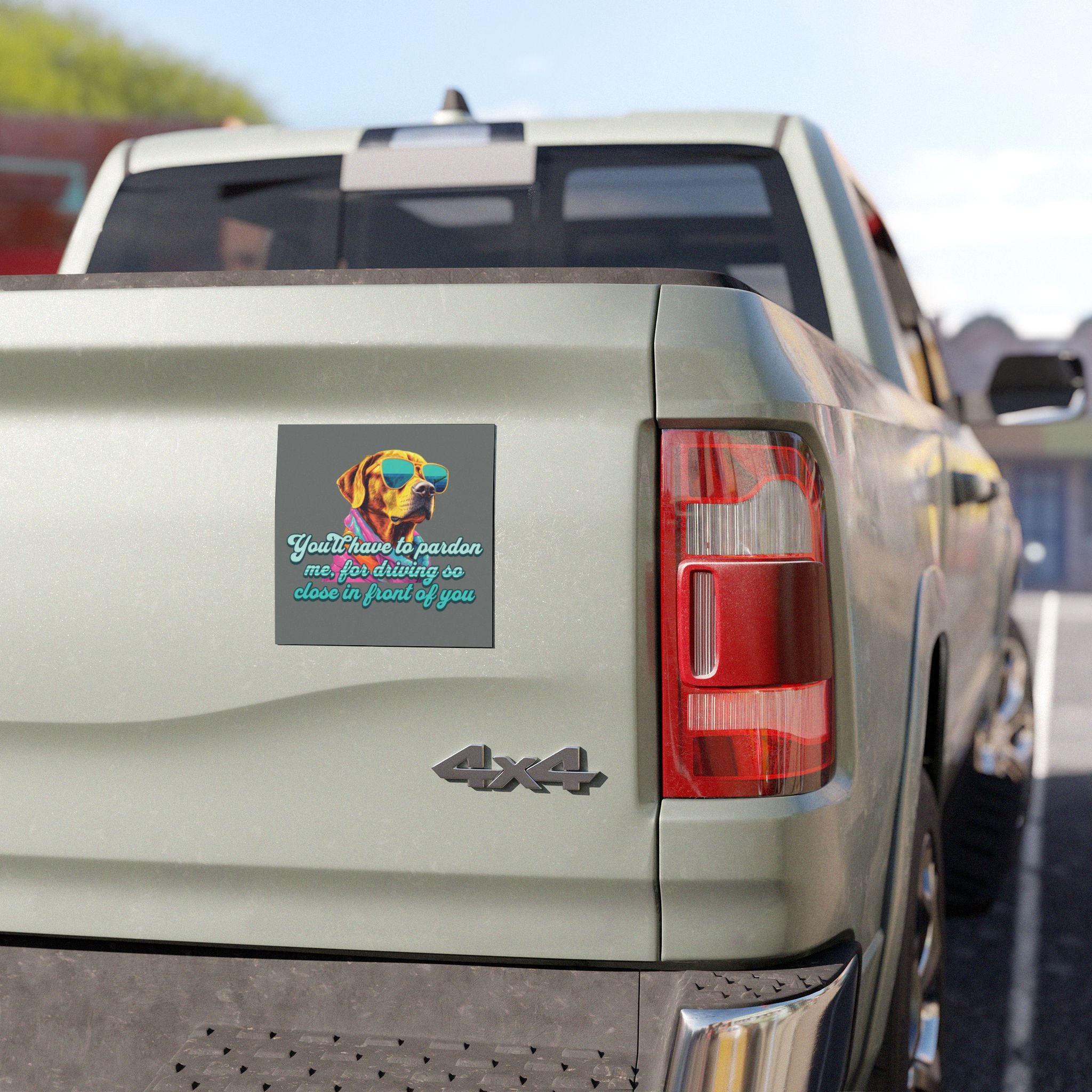 Pardon Me Car Magnet-Funny
