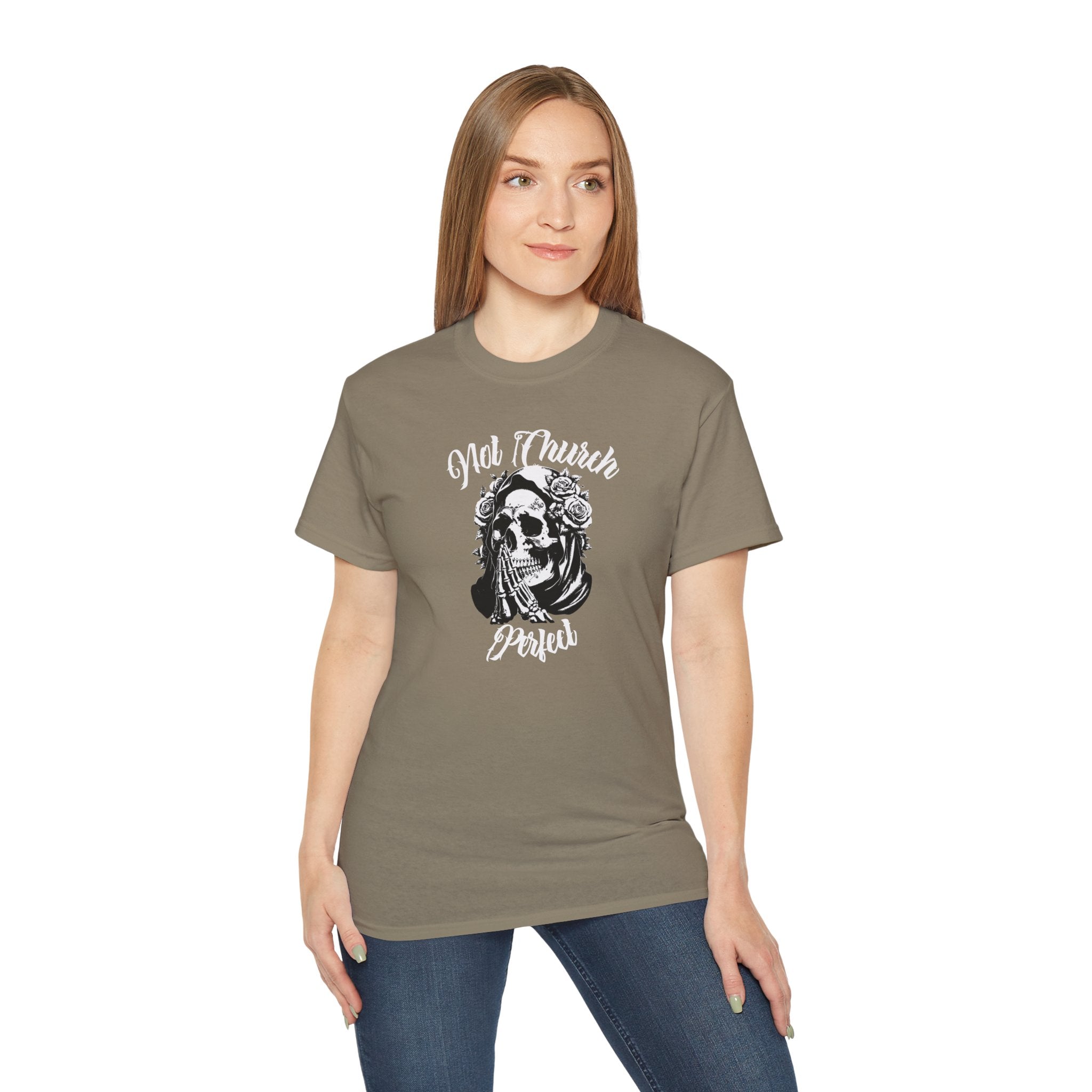 Not Church Perfect Skull Tee