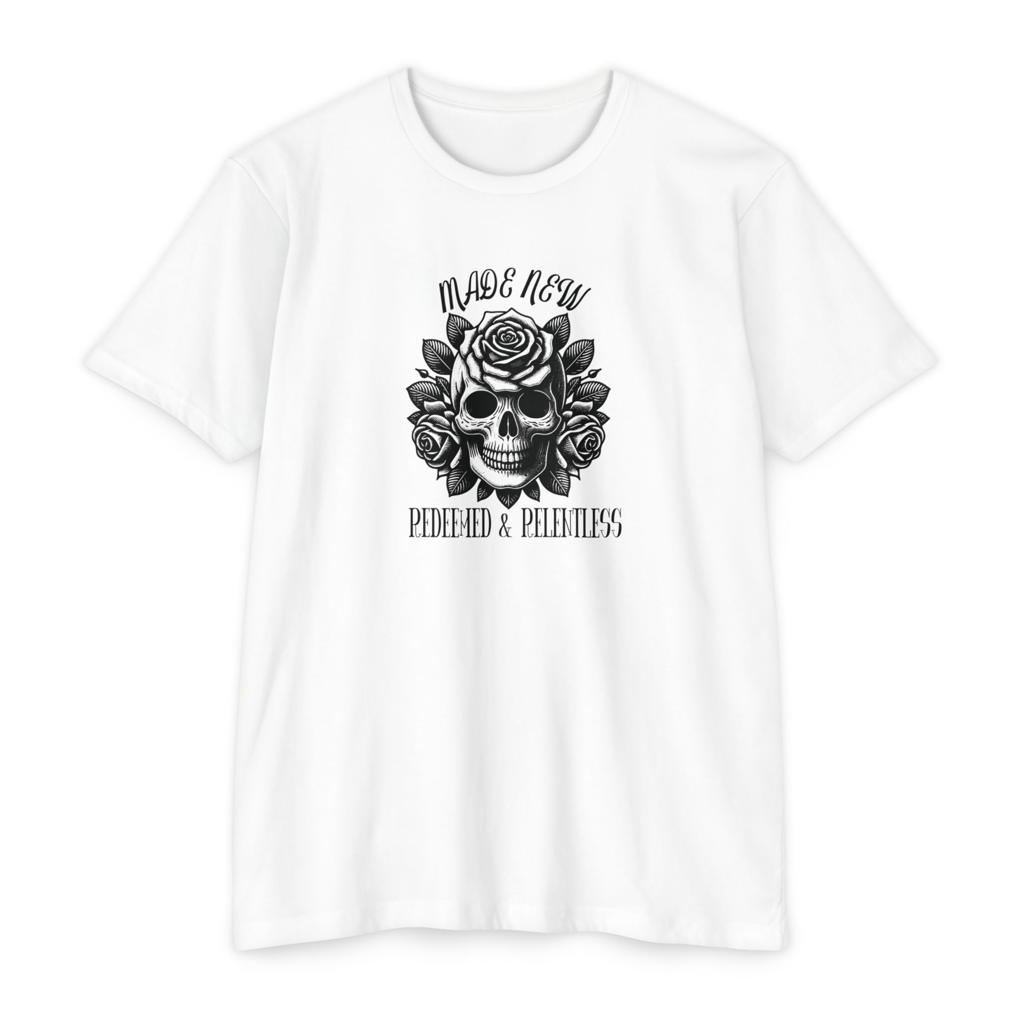 Redeemed & Relentless Christian Tee