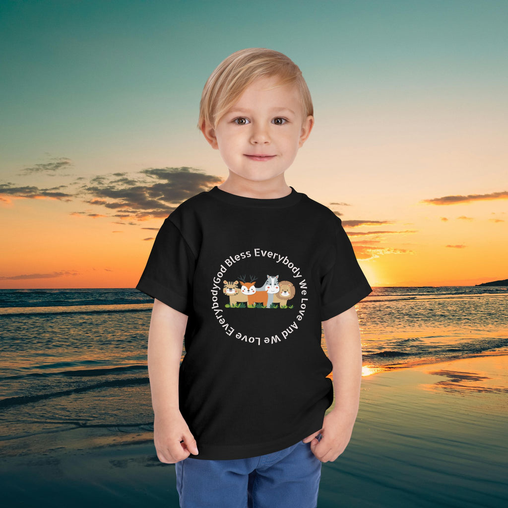 Toddler Tee — 'God Bless Everybody We Love'