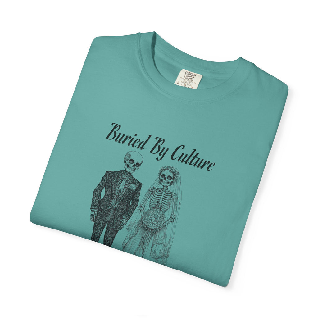 T-Shirt — "Buried By Culture, Bound By Covenant" Vintage Couple Graphic