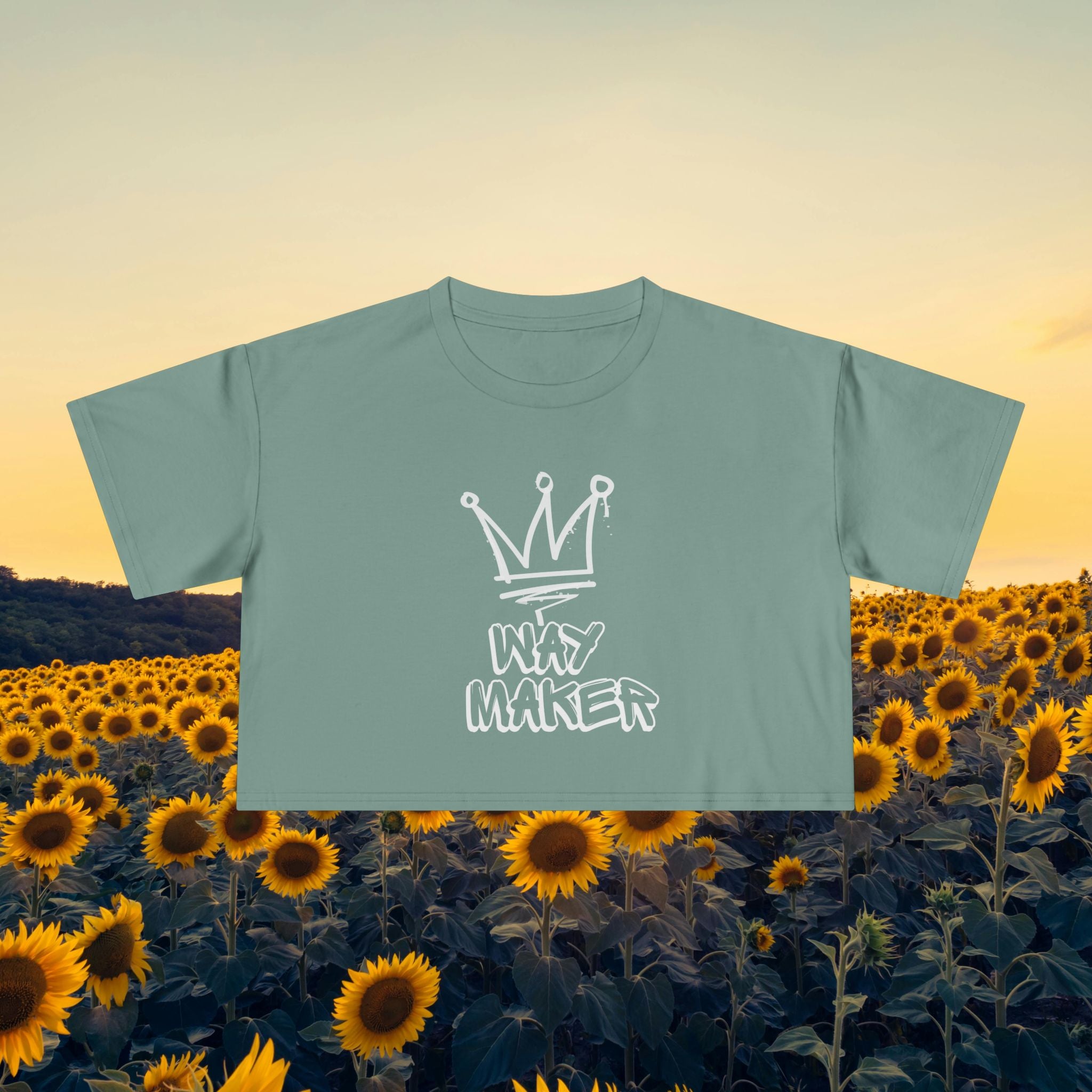 Way Maker Crown Crop Tee