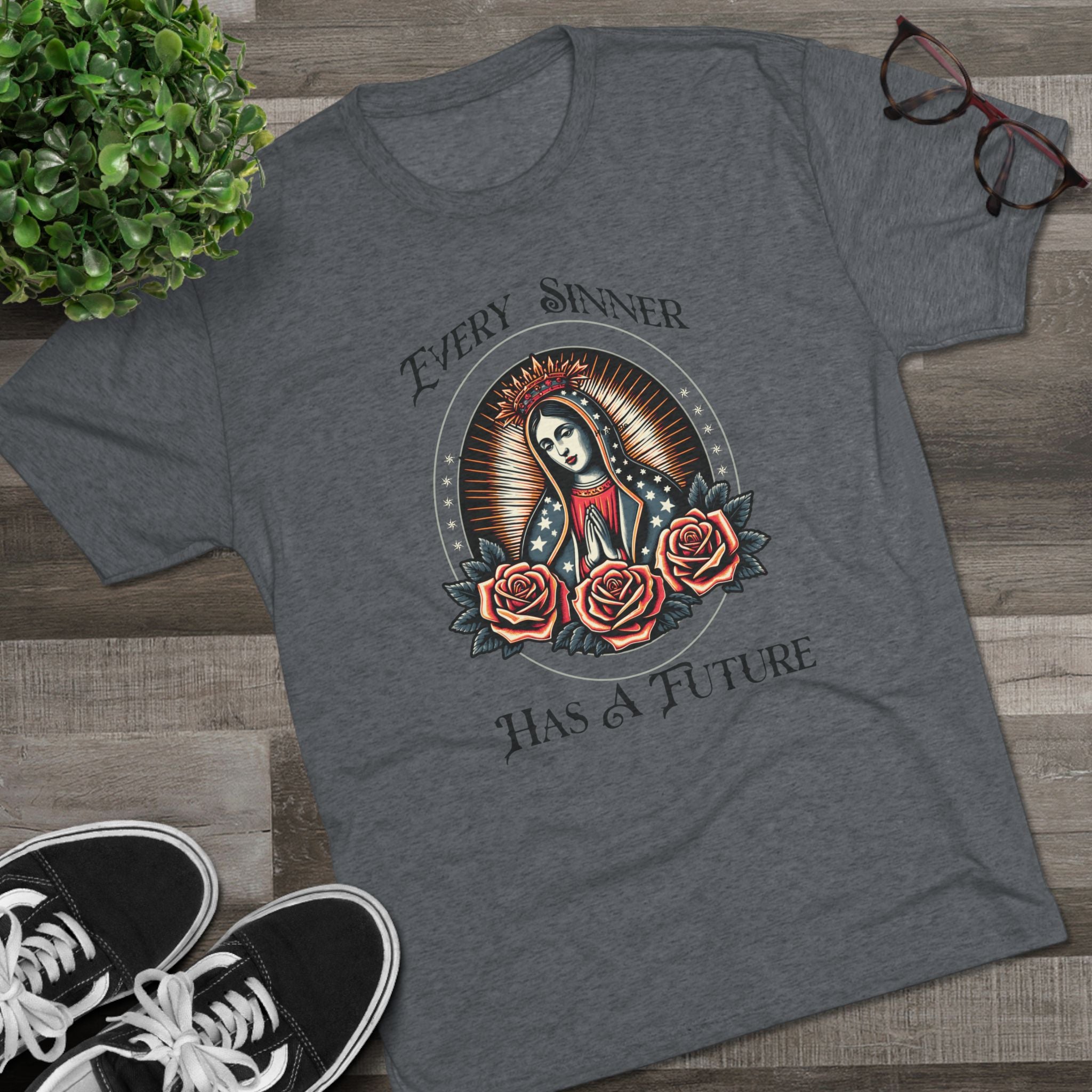Crew Tee — "Every Sinner Has a Future"