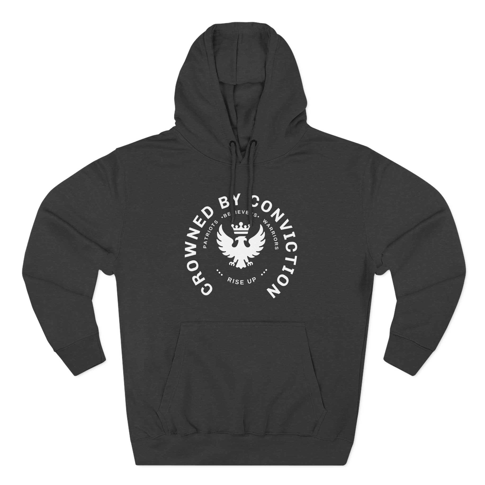 Crowned Conviction Eagle Hoodie — Graphic Pullover